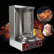 Macchina kebab a gas 3000 W acciaio inox macchina kebab GPL barbecue da tavolo barbecue forno