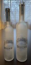 VODKA BELVEDERE 2 BOTTIGLIE 0,7 E 1 LITRO VUOTE