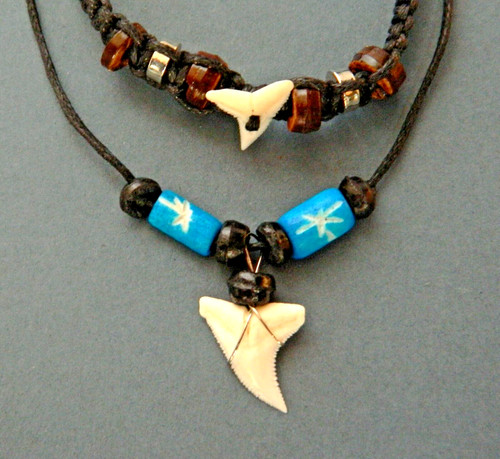 Collana denti squalo - collana,
