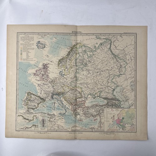 Mappa europa 1891 - mappa,