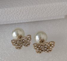 Orecchini farfalla perle