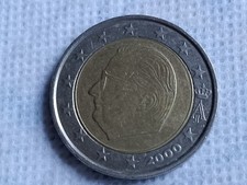 Moneta 2 Euro 2000 Belgio - poco circolata ottimo stato come da foto