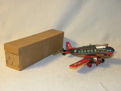 Jouet ancien tole avion - jouet,