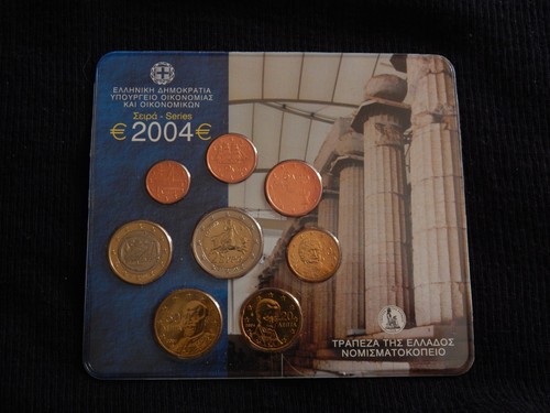 Grecia 2004 eurocoin set - grecia,