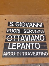 Un insegna targa Metro A Roma S.giovanni Arco Lepanto Fs treno stazione Atac
