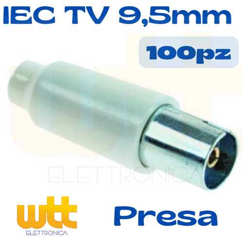 100pz connettore presa femmina - presa,