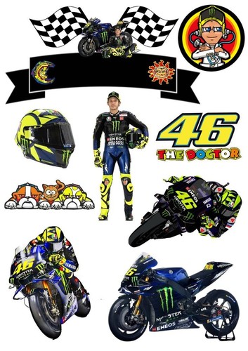 Valentino rossi commestibile - valentino,