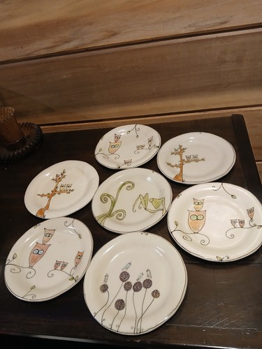 Set piatti gufo ceramica - set,