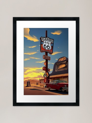 Nostalgia route sunset - route, 66
