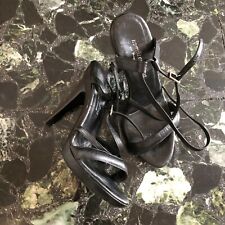 sandali tacco alto nero, taglia 36, Maria Cristina per Raspini Firenze