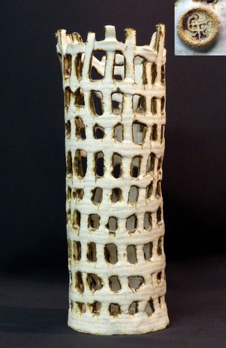 élégant grand vase rouleau - c,