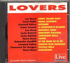 LOVERS LIVE CD 1992 VASCO ROSSI LUCIO DALLA BATTISTI LOU REED LEONARD COHEN