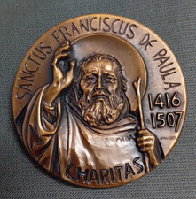 Medaglia SAN FRANCESCO de PAOLA Incisore  Maba - Diametro 60 mm - 130 Grammi