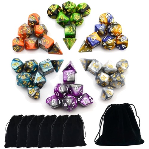 Dadi poliedrici colorati - , d&d