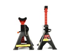 COPPIA CAVALLETTI AUTO 3T X2 AUTO CAMPER MOTO CRIC CRICK SOLLEVA KIT SICUREZZA