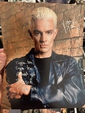 James Marsters 10x8 Autograph Photo - Buffy -Angel - Spike with great quote