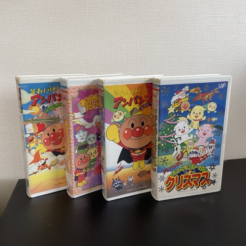 Anpanman vhs video tape 4pcs - anpanman,
