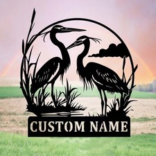 Insegna personalizzata airone