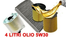 KIT 4 FILTRI TAGLIANDO OLIO 5W30 per FORD FOCUS III 3 1.5 TDCI 70 88 KW