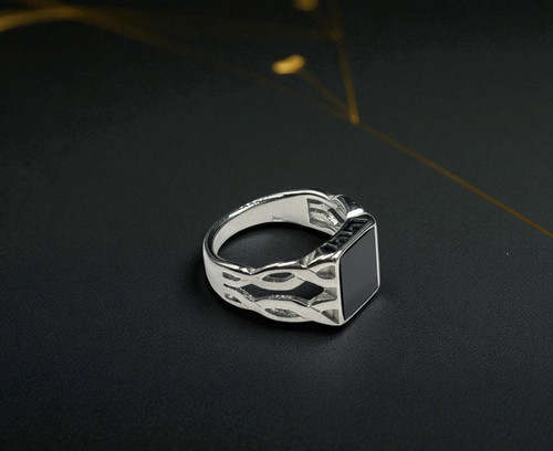 Anello uomo acciaio inox e - uomo,