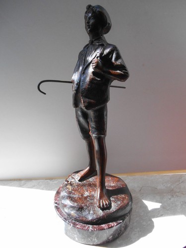 Scultura bronzo scugnizzo - scultura, in