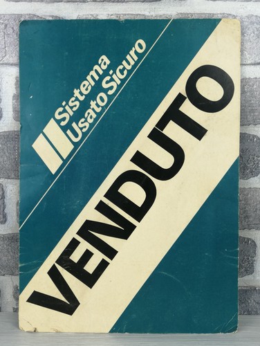 Cartello fiat venduto - ", venduto"