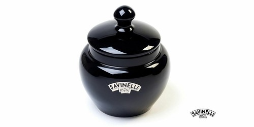 Savinelli black tobacco jar - savinelli,