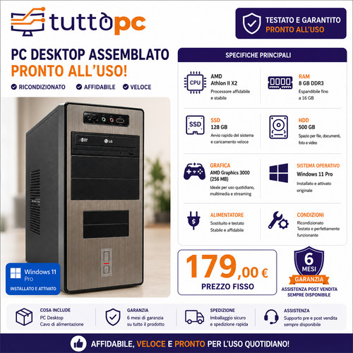 Desktop assemblato amd - desktop,
