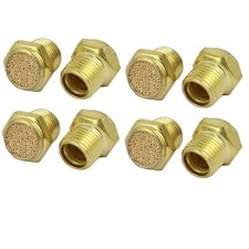 G1/8 Filettatura maschio piatto pneumatica silenziatori vernici antirombo 8pz