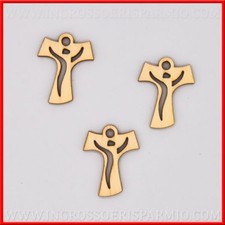 12 CIONDOLI TAO IN LEGNO PER