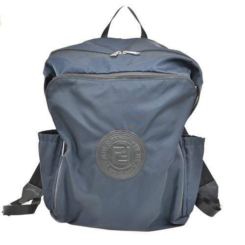 Borsa zaino logo fendi - logo,