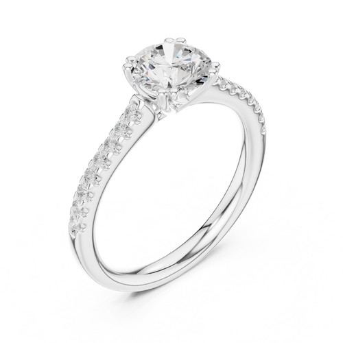 Anello solitario ct - anello, 1,2