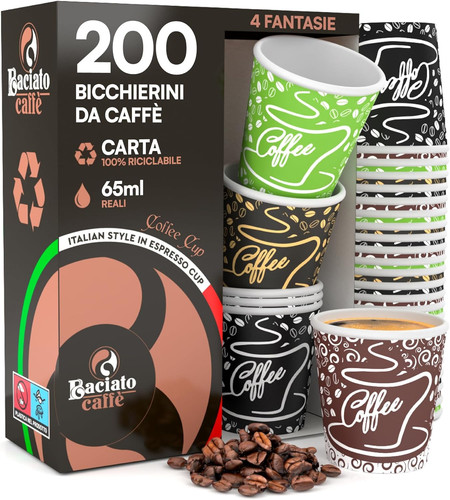 200 bicchierini carta - 200, per