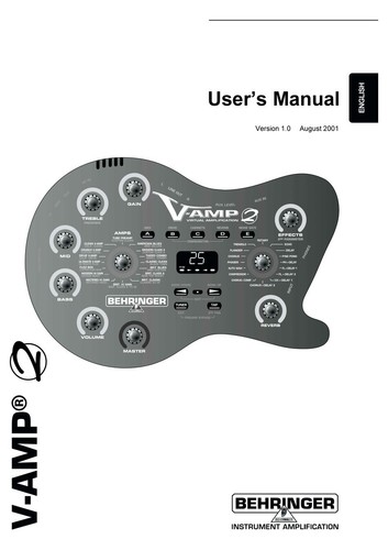 Behringer amp pro - behringer, pro/v-amp