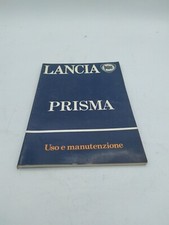 Libretto Uso Manutenzione Auto Epoca Manuale Lancia Prisma 1300-1500-1600 