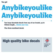 Adesivo bici Merida lunghezza