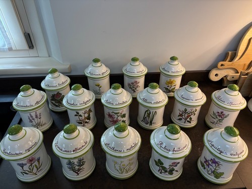 Barattoli ceramica dipinti - , a