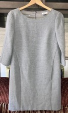 Abito tubino midi donna grigio Max Mara Max & Co taglia 8 misto lana lavoro ufficio