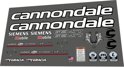Set decalcomanie cannondale - decalcomanie,
