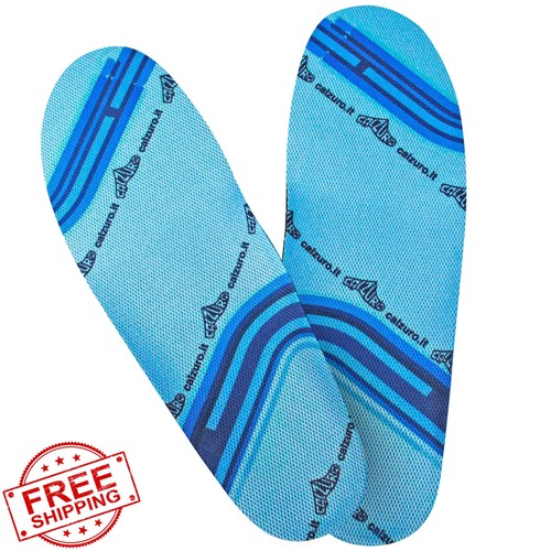 Calzuro insole blue silver - insole, blue/silver