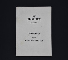 Libretto garanzia Rolex e al