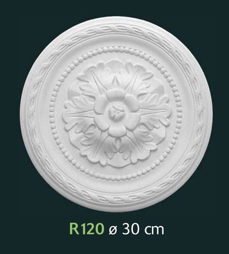 Rosone gesso bianco per - rosone, in