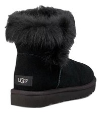 UGG MINI MILLA NERO PELLICCIA