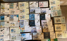 RAF Aviation Military flown Navy Airborne cover collection some pilot signed