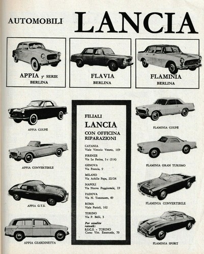 Pubblicita 1961 modelli - pubblicita',