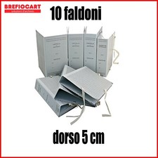10 raccoglitori faldoni cartella archivio con lacci legacci per ufficio dorso 5 