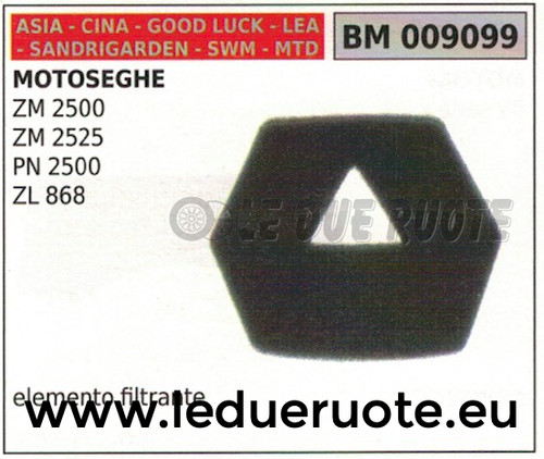 Spugna filtro aria motosega - aria,