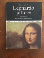 LEONARDO DA VINCI L'OPERA COMPLETA DI LEONARDO PITTORE Rizzoli Milano 1967