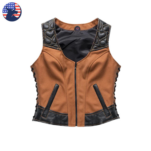 Gilet donna pelle - , marrone