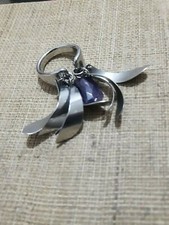 Anello donna BREIL con pendenti e ametista LEAVES